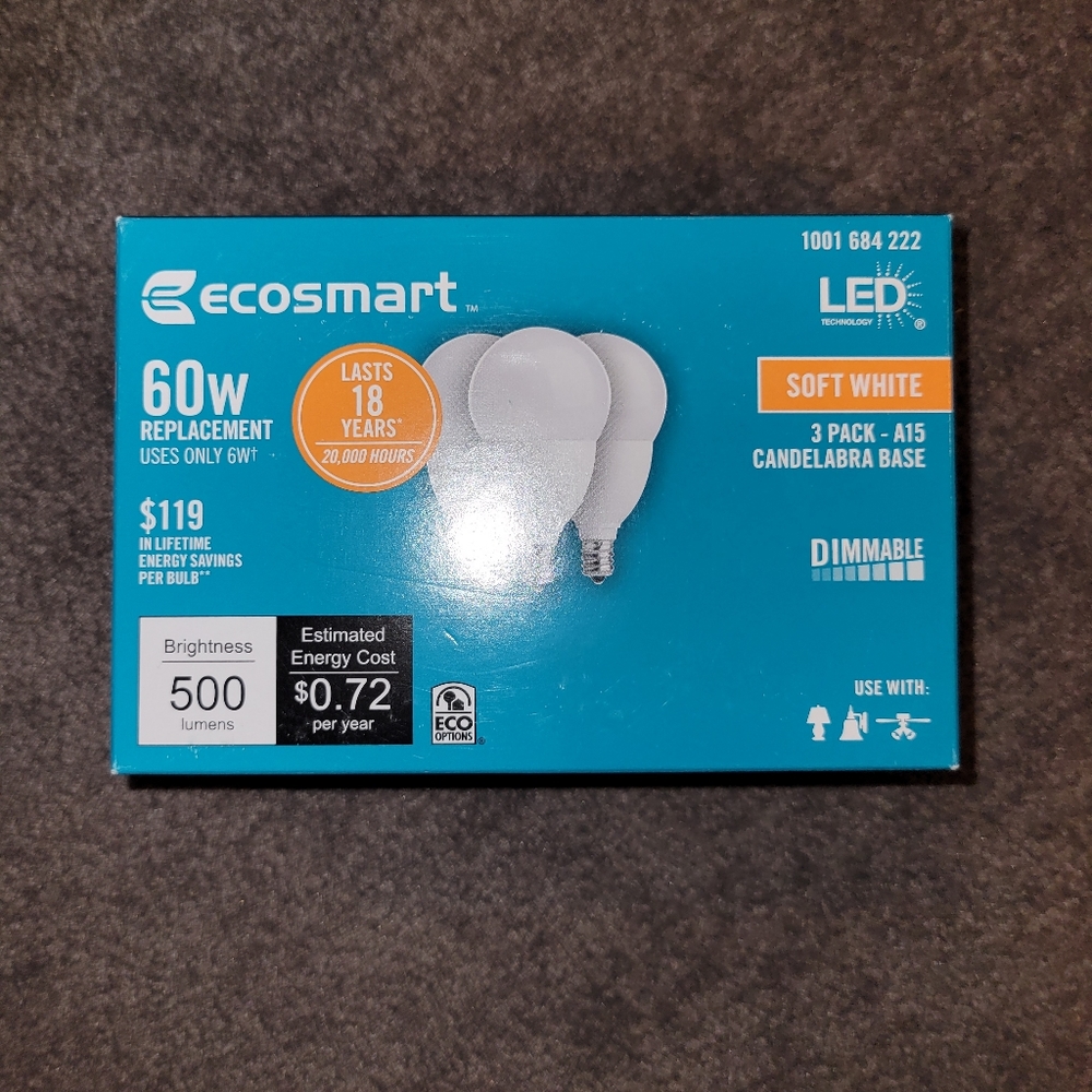 Ecosmart A15 LED Light Bulbs